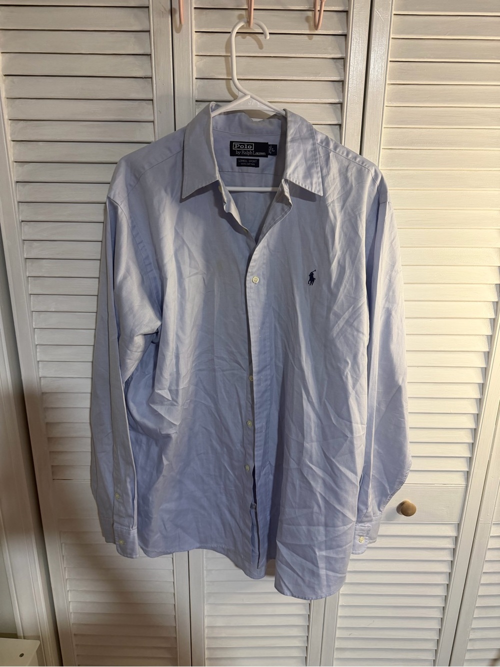 Polo by Ralph Lauren Light Blue Long-Sleeve Button-Down Shirt